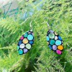 Boucles d’oreilles en couleurs ex